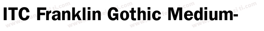 ITC Franklin Gothic Medium字体转换